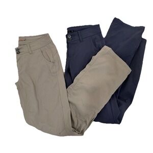 Prana Women's Leggings - Beige and Navy